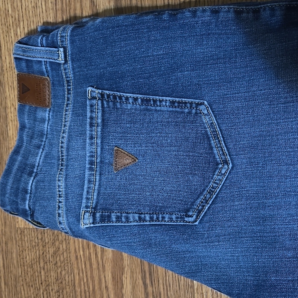 Women's Guess Power Curvy Mid Blue Jeans